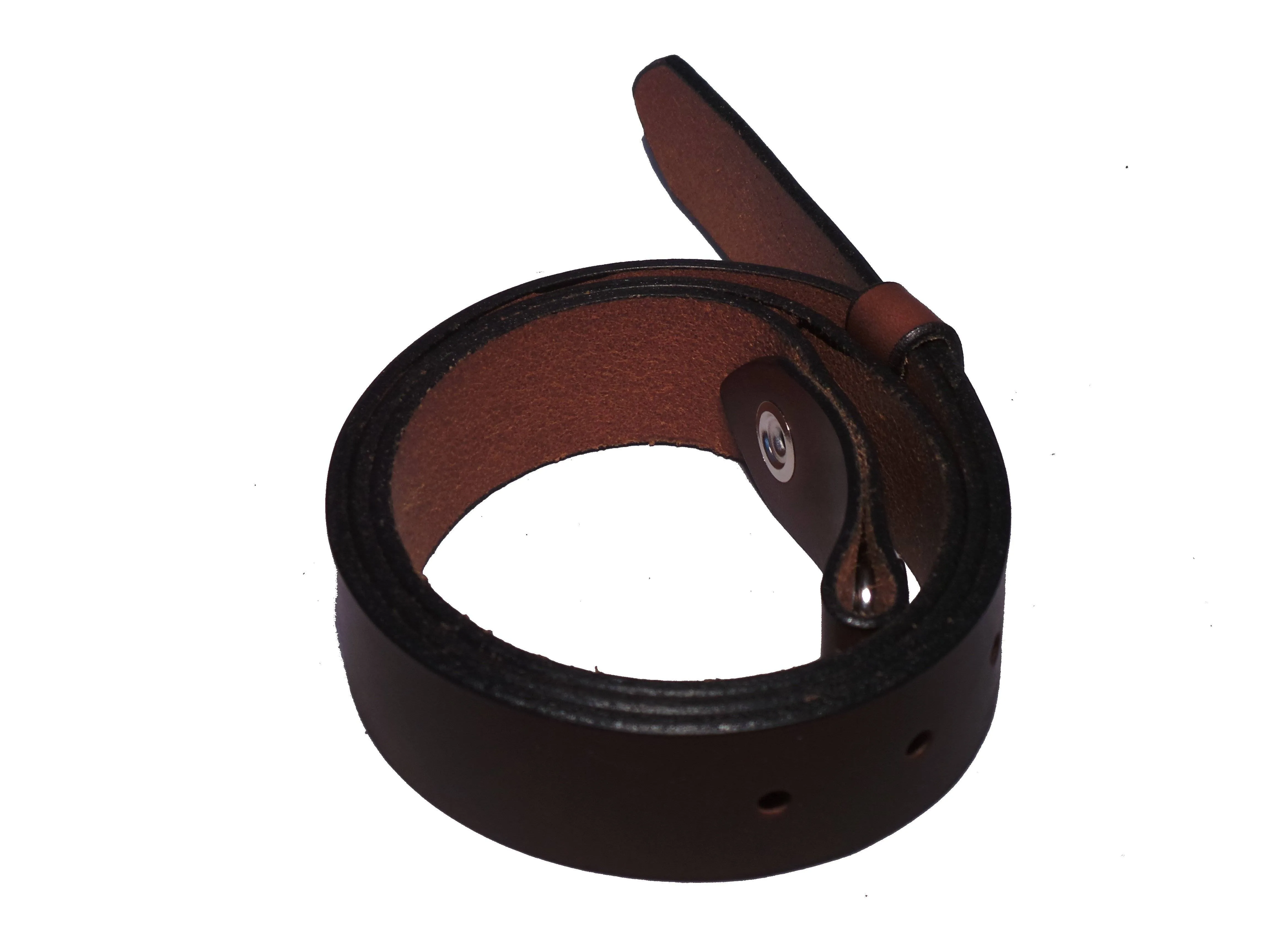 100% Real Brown 1 1/4" Inch (32mm) Leather Belt Strap