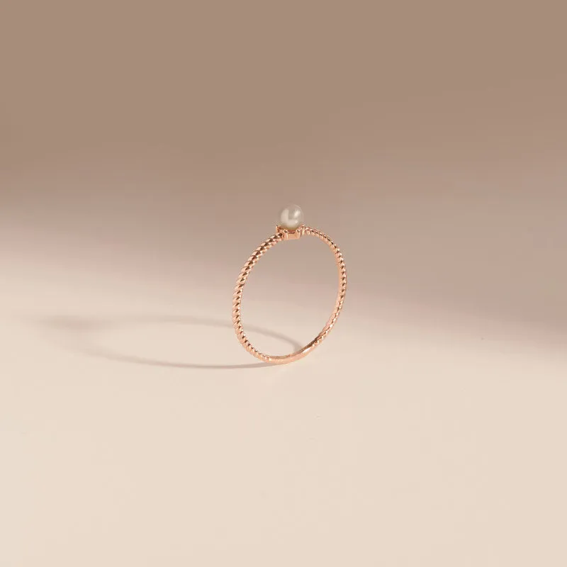 [14K Gold] Aube Pearl Ring