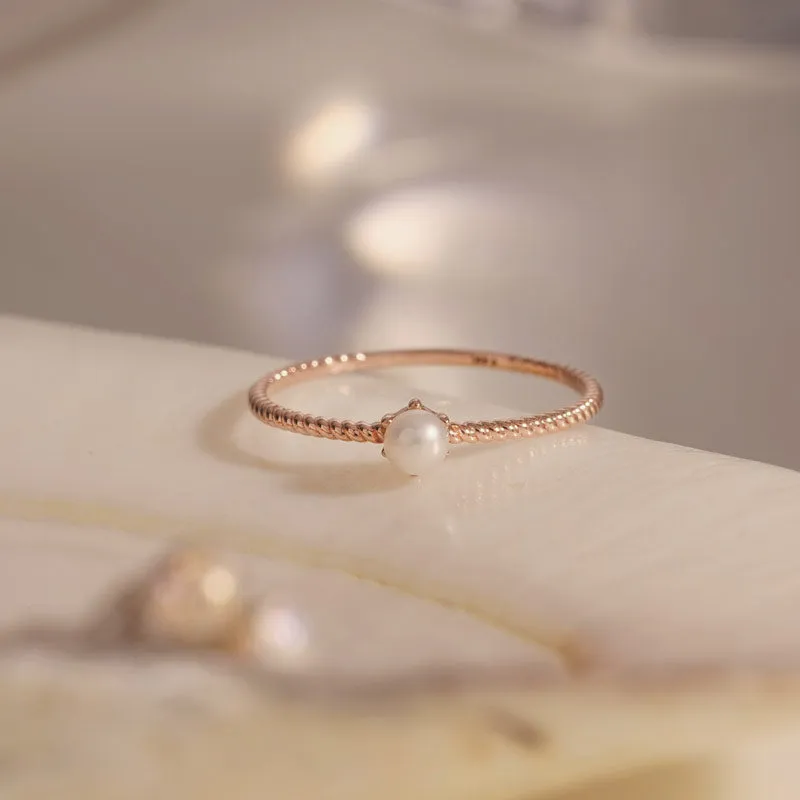 [14K Gold] Aube Pearl Ring