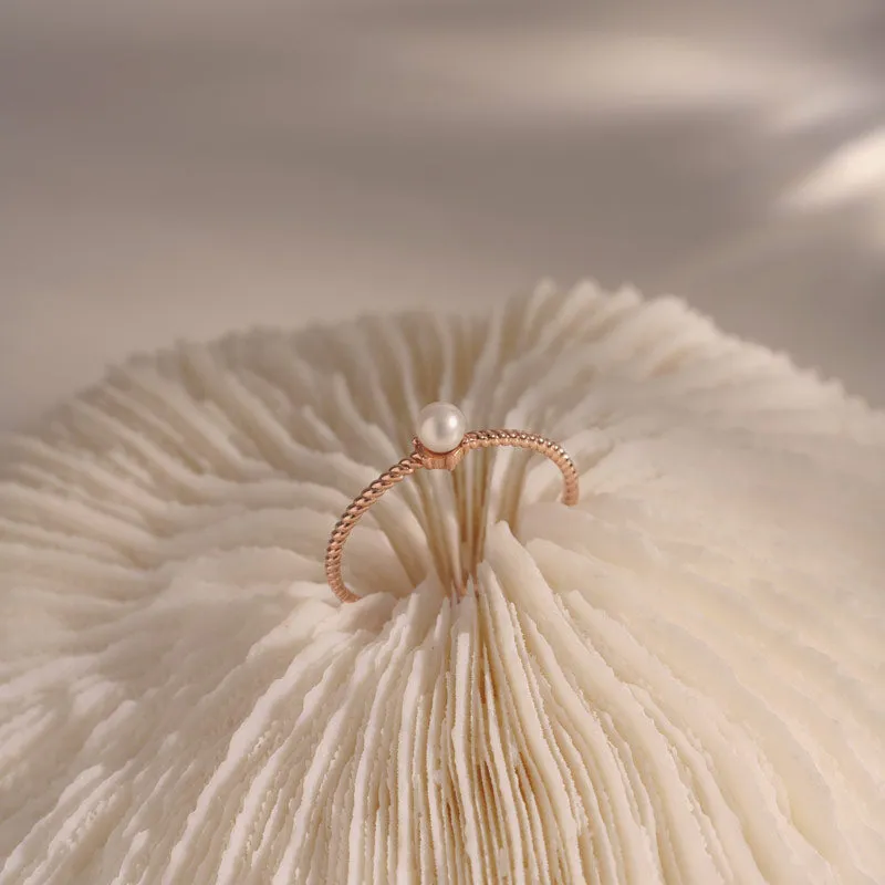[14K Gold] Aube Pearl Ring