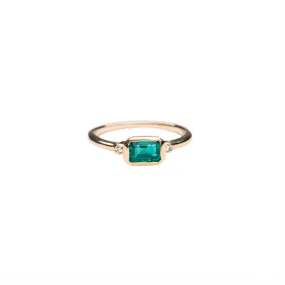 14k Vintage Emerald Ring