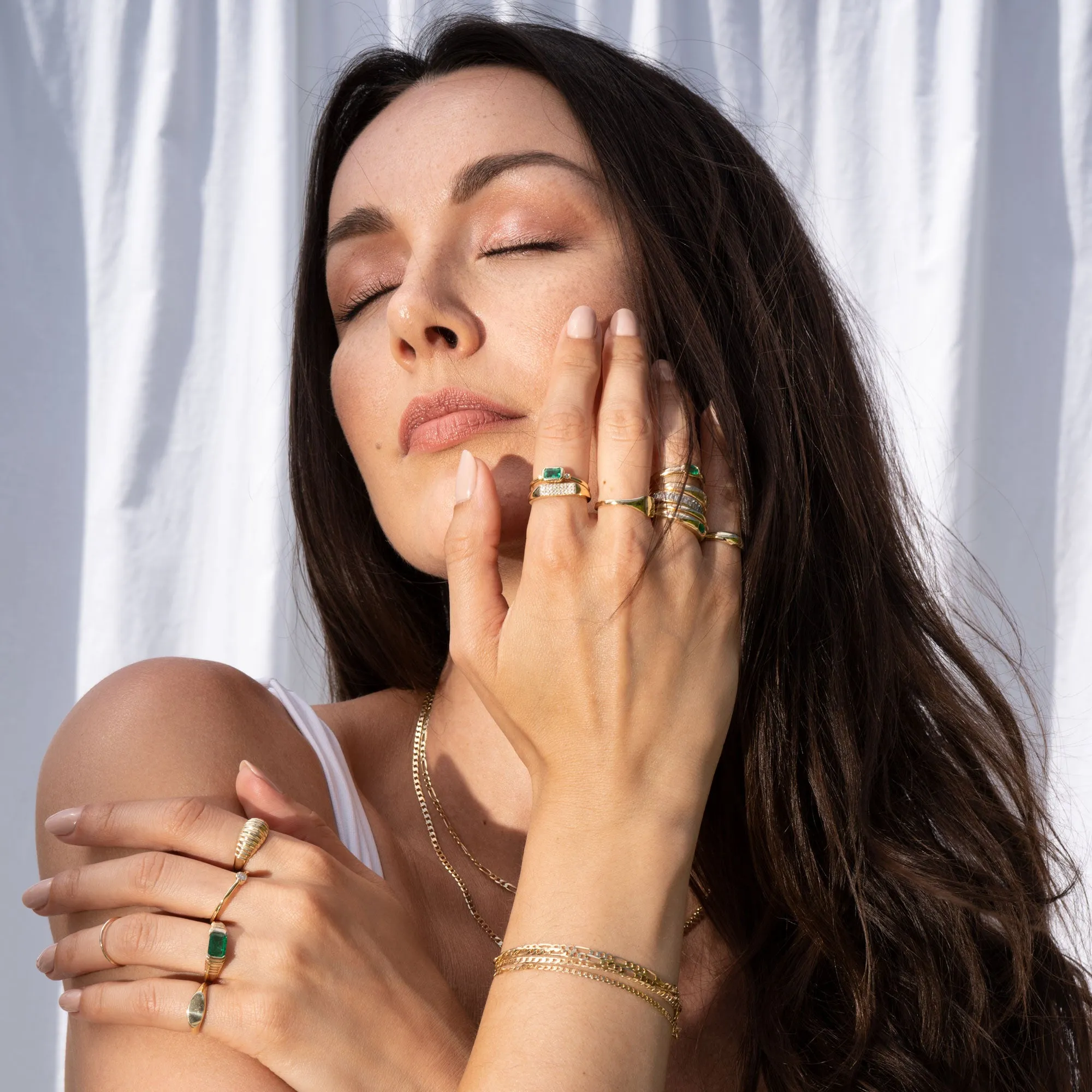 14k Vintage Emerald Ring