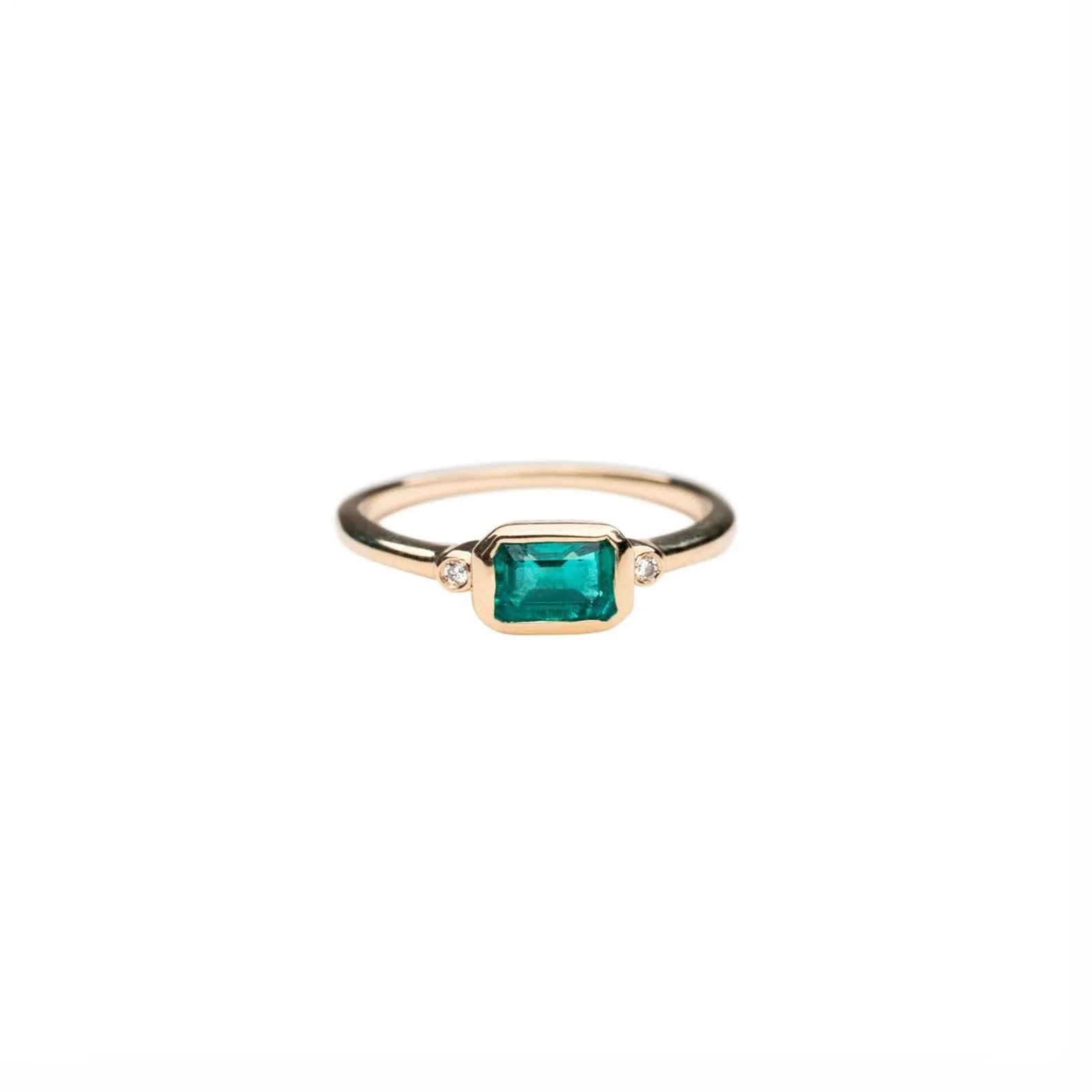 14k Vintage Emerald Ring