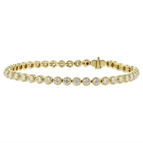 18K Yellow Gold Florentine Flexible Bracelet