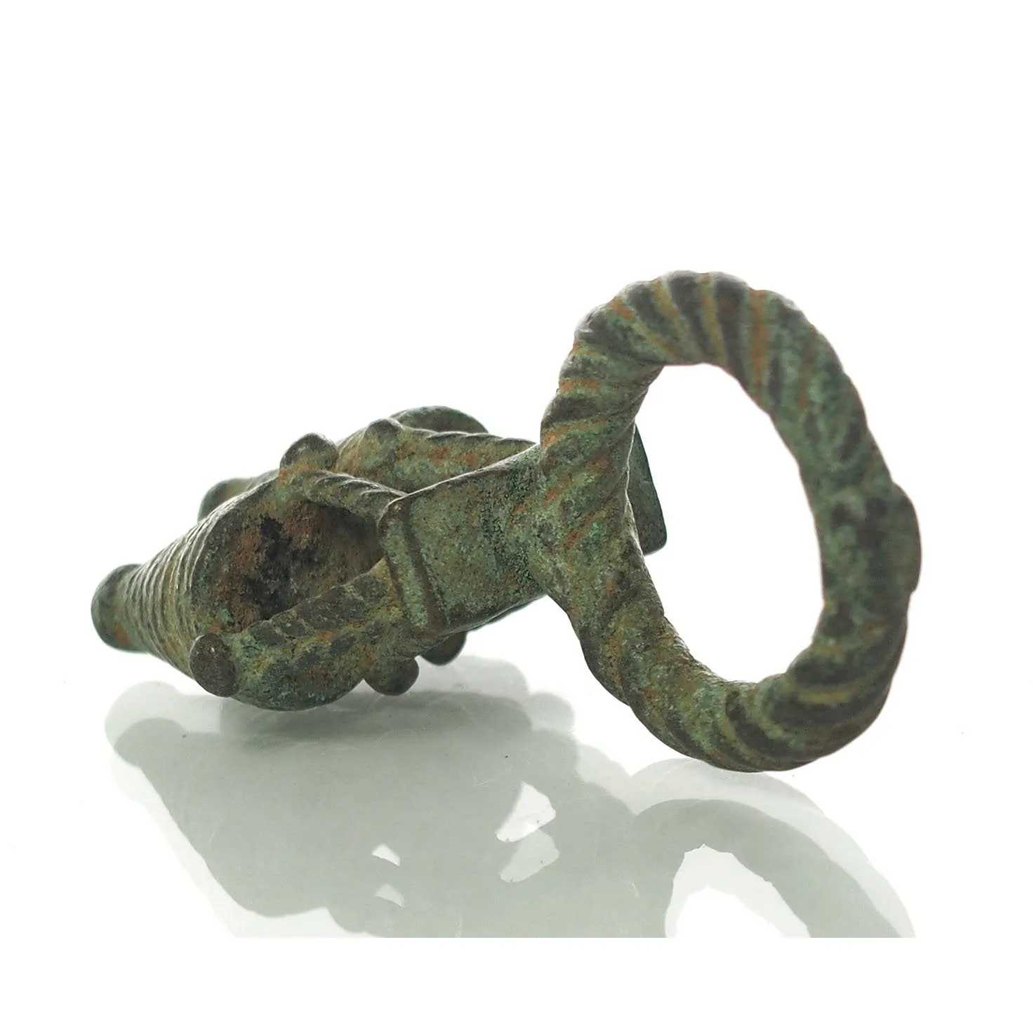 19th C. Dogon Rare Double Grainary Ring