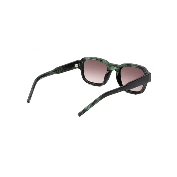 A Kjaerbede Halo Sunglasses - Green Marble Transparent