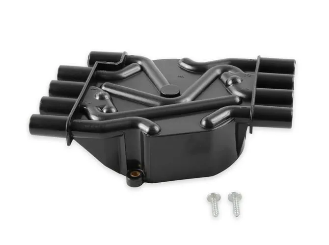 ACCEL Distributor Cap - Chevy / GMC Vortec - V8 - Female - Socket Style - Crab - Black ACCEL 120141 distributor cap is a black, socket style heavy duty cap.