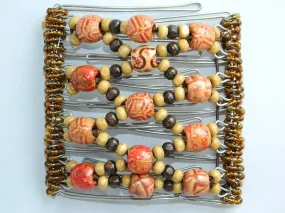 African Butterfly - 9 Tong Wire Hair Clip 31