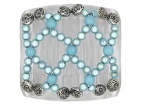 African Butterfly Chameleon Hair Comb - Ndalena Clear 14