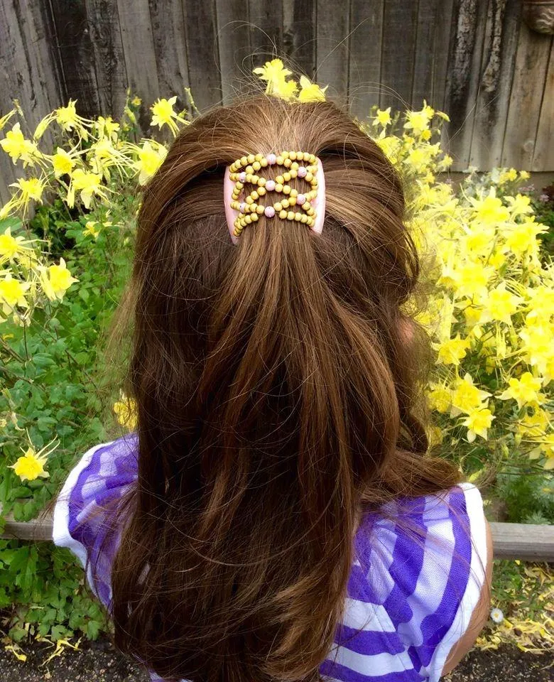 African Butterfly LadyBug Hair Comb - Black 35