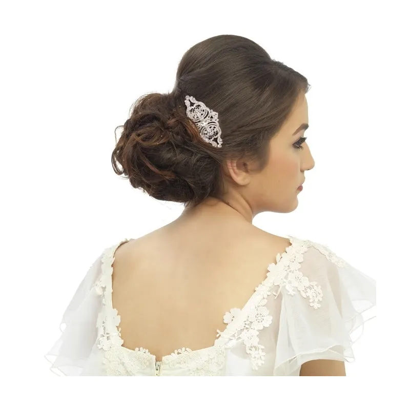 Amber Crystal Hair Comb