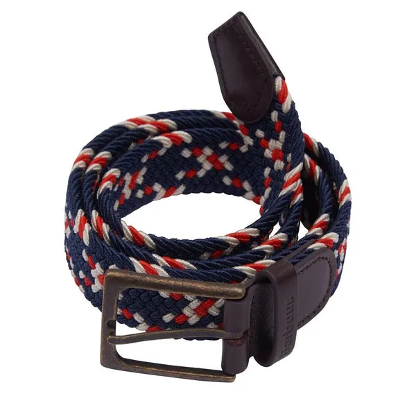 Barbour Ford Belt Navy / Red
