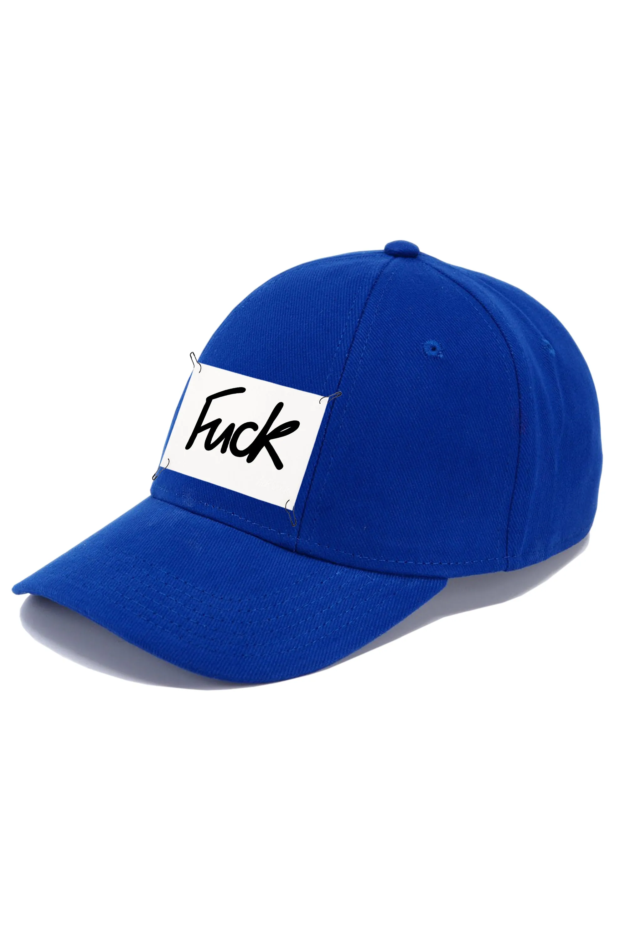 Baseball cap with detachable print
