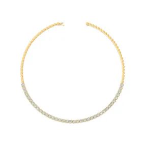 Bezeled Heart Diamond Choker