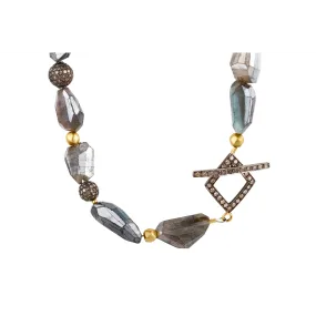 Bijoux de Mer Labradorite & Diamond Necklace