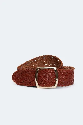 Bingham woven belt tan