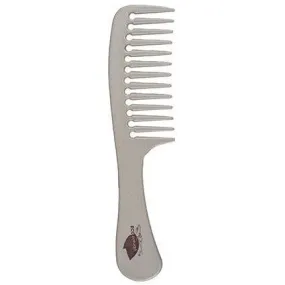 Bioplastic hair comb with handle