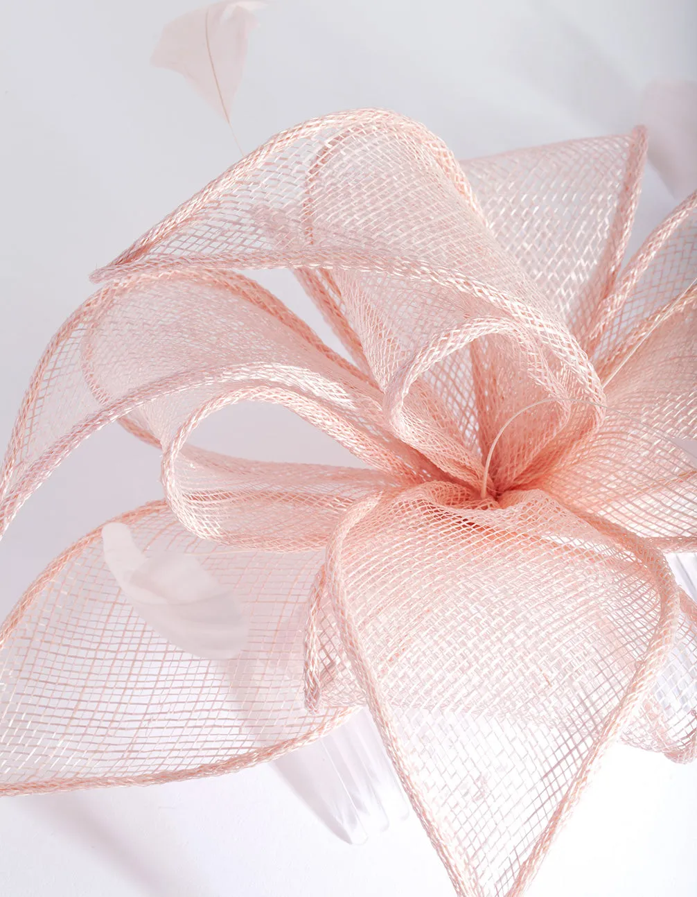 Blush Pink Statement Flower Comb