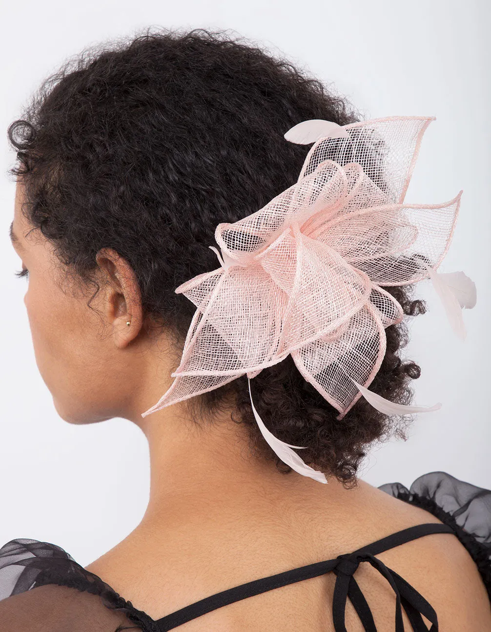 Blush Pink Statement Flower Comb