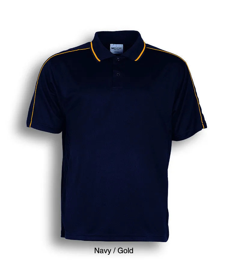 Bocini Men's Breezeway Striped Polo-(CP0673)