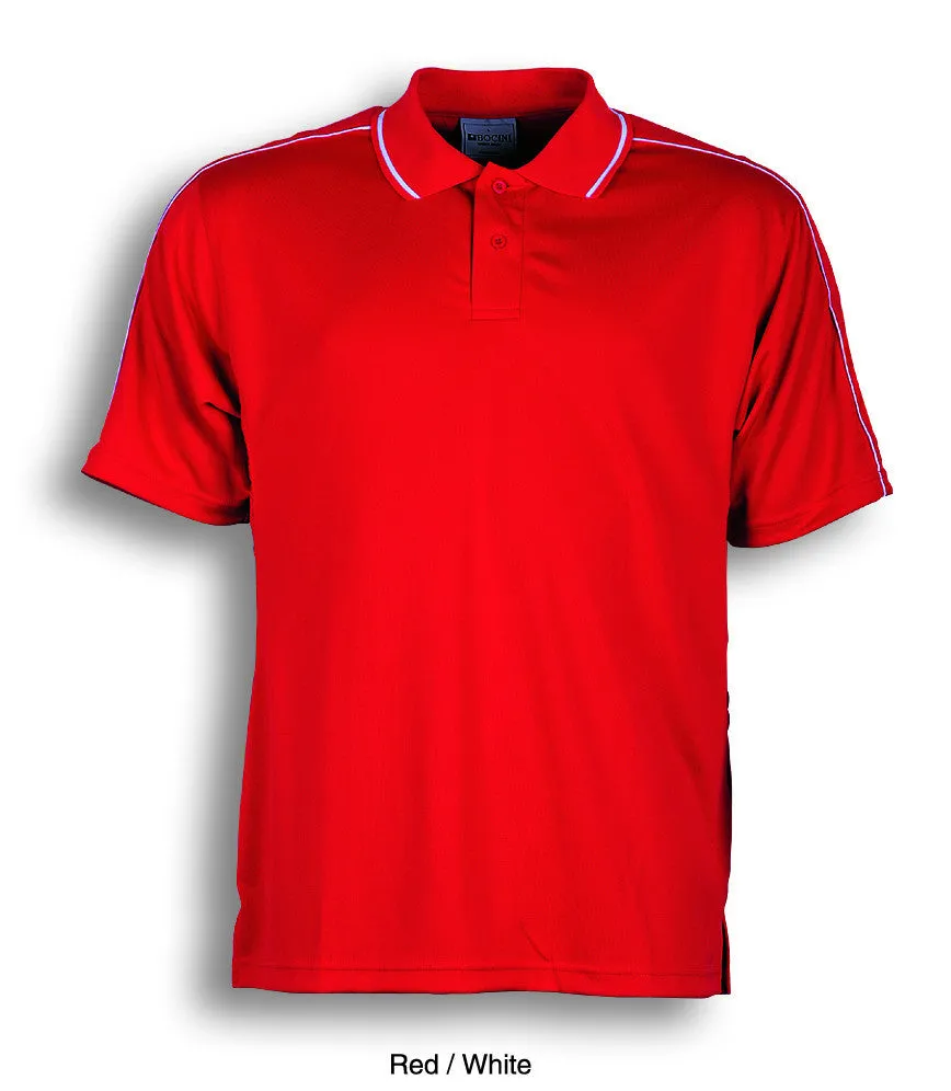 Bocini Men's Breezeway Striped Polo-(CP0673)