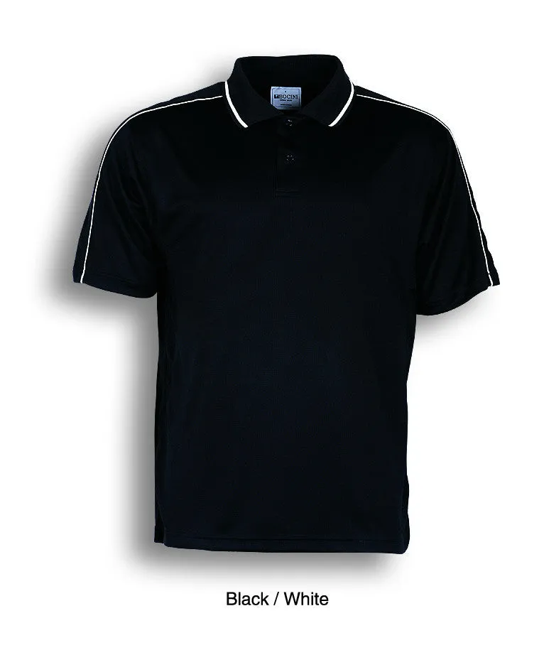 Bocini Men's Breezeway Striped Polo-(CP0673)