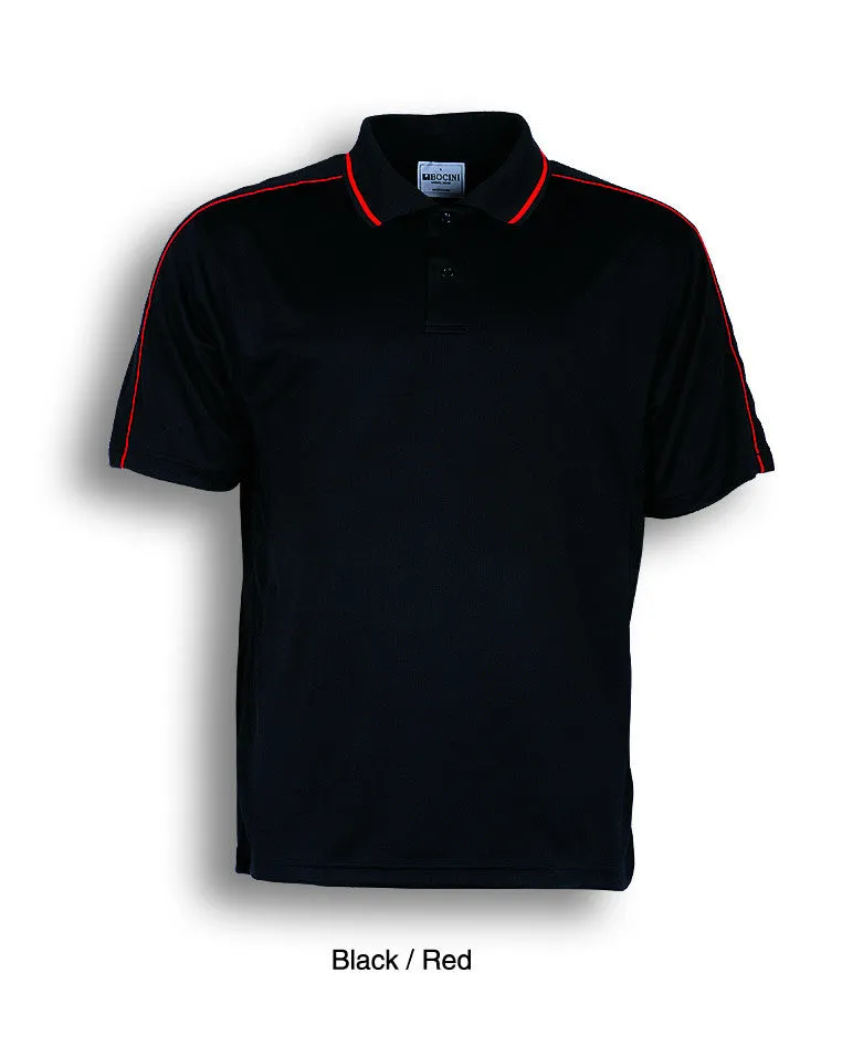 Bocini Men's Breezeway Striped Polo-(CP0673)