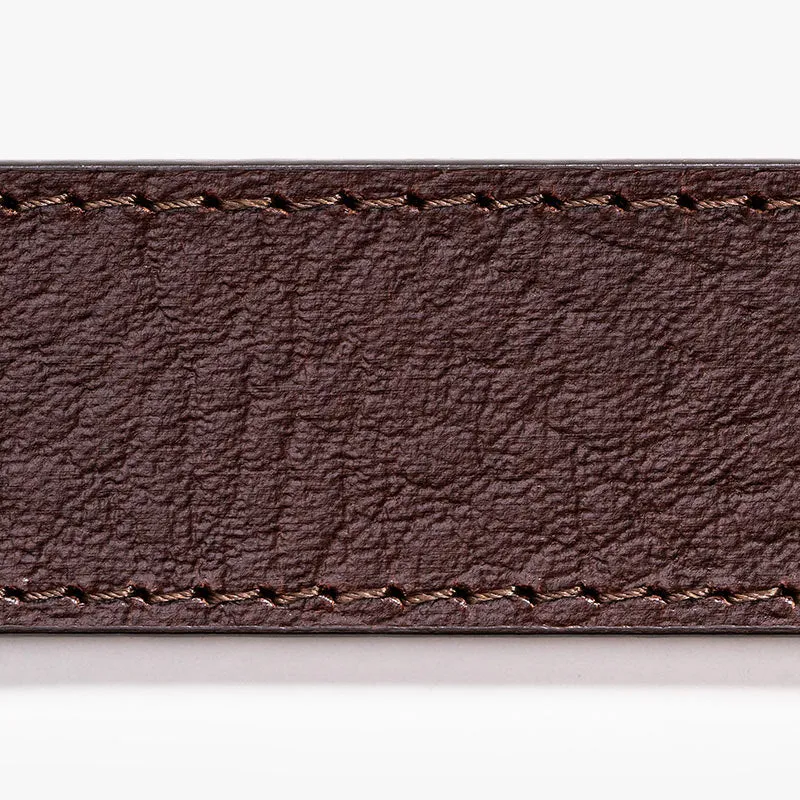 Brown Full Grain Leather Belt (Custom - Back Sq)