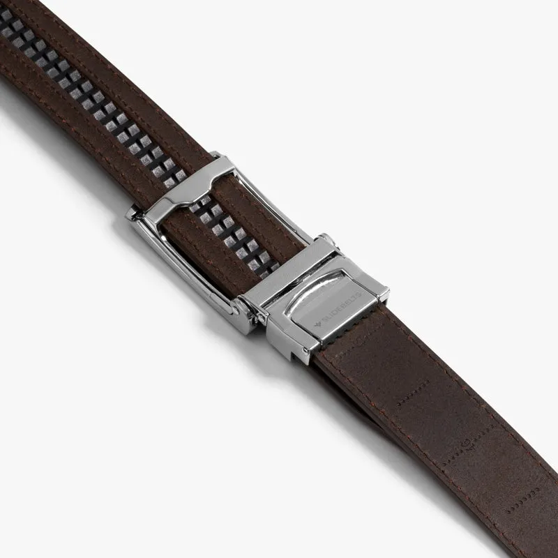 Brown Full Grain Leather Belt (Custom - Back Sq)