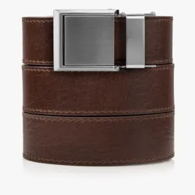 Brown Full Grain Leather Belt (Custom - Back Sq)