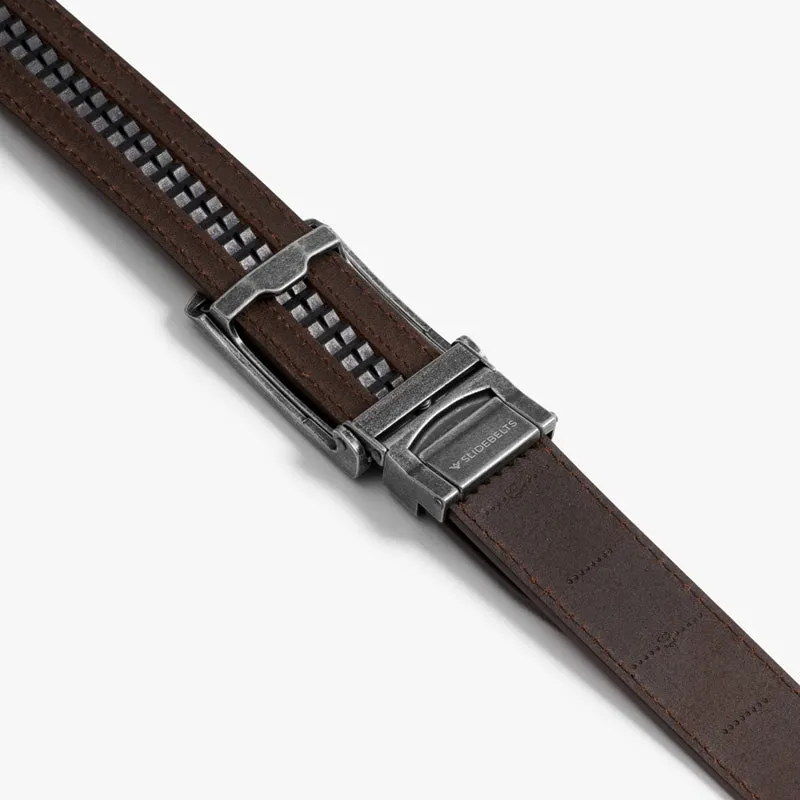 Brown Full Grain Leather Belt (Custom - Back Sq)
