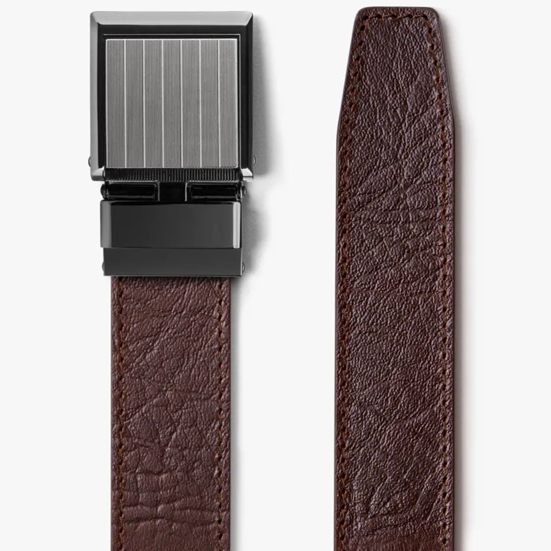 Brown Full Grain Leather Belt (Custom - Back Sq)