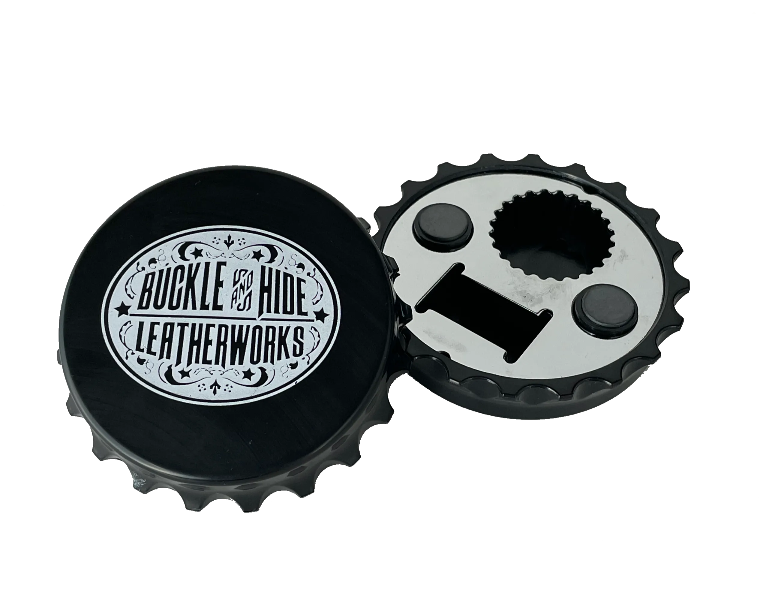 Buckle and Hide Magnetic Bottle Opener