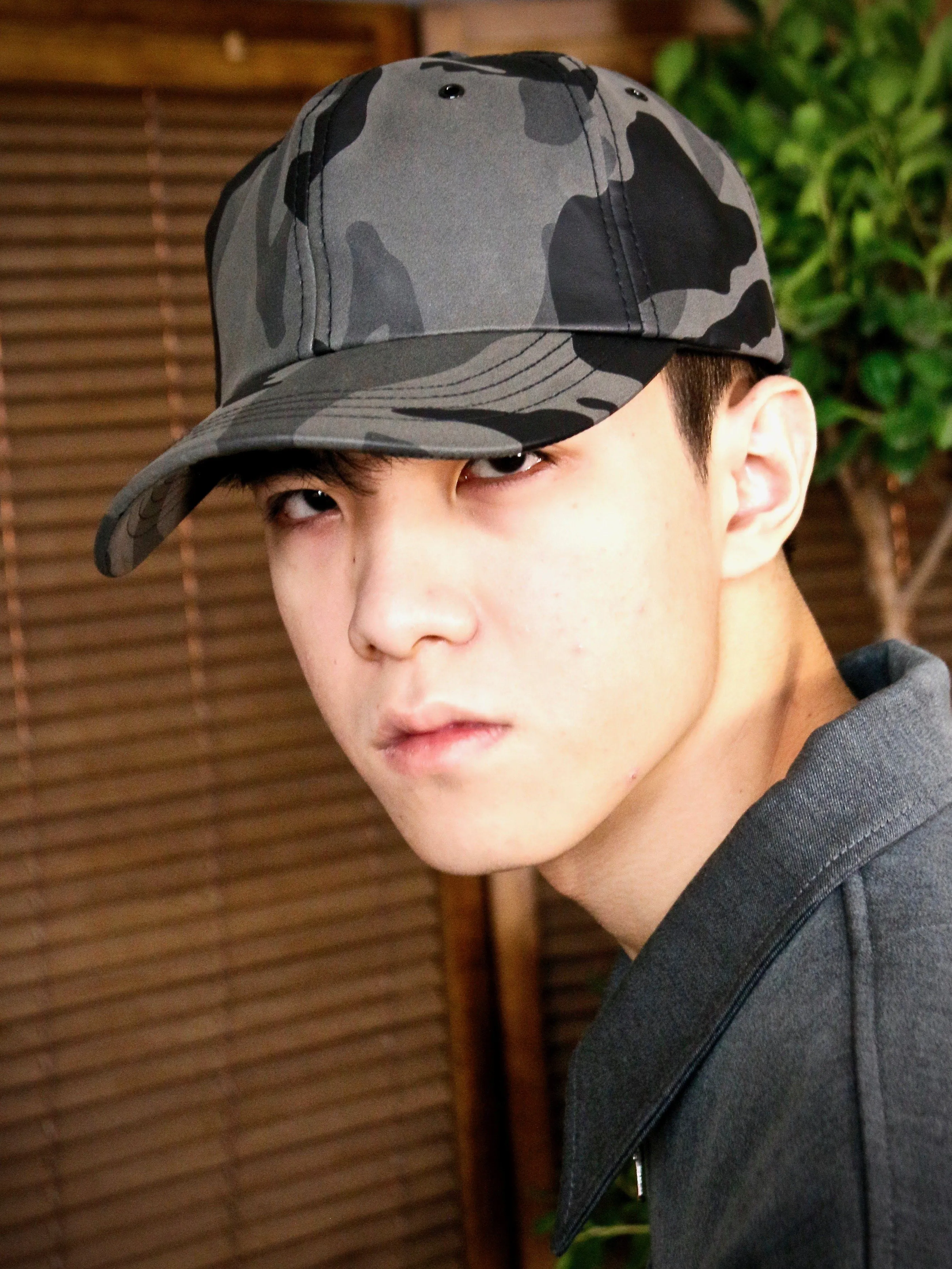 Camouflage-Printed Cap