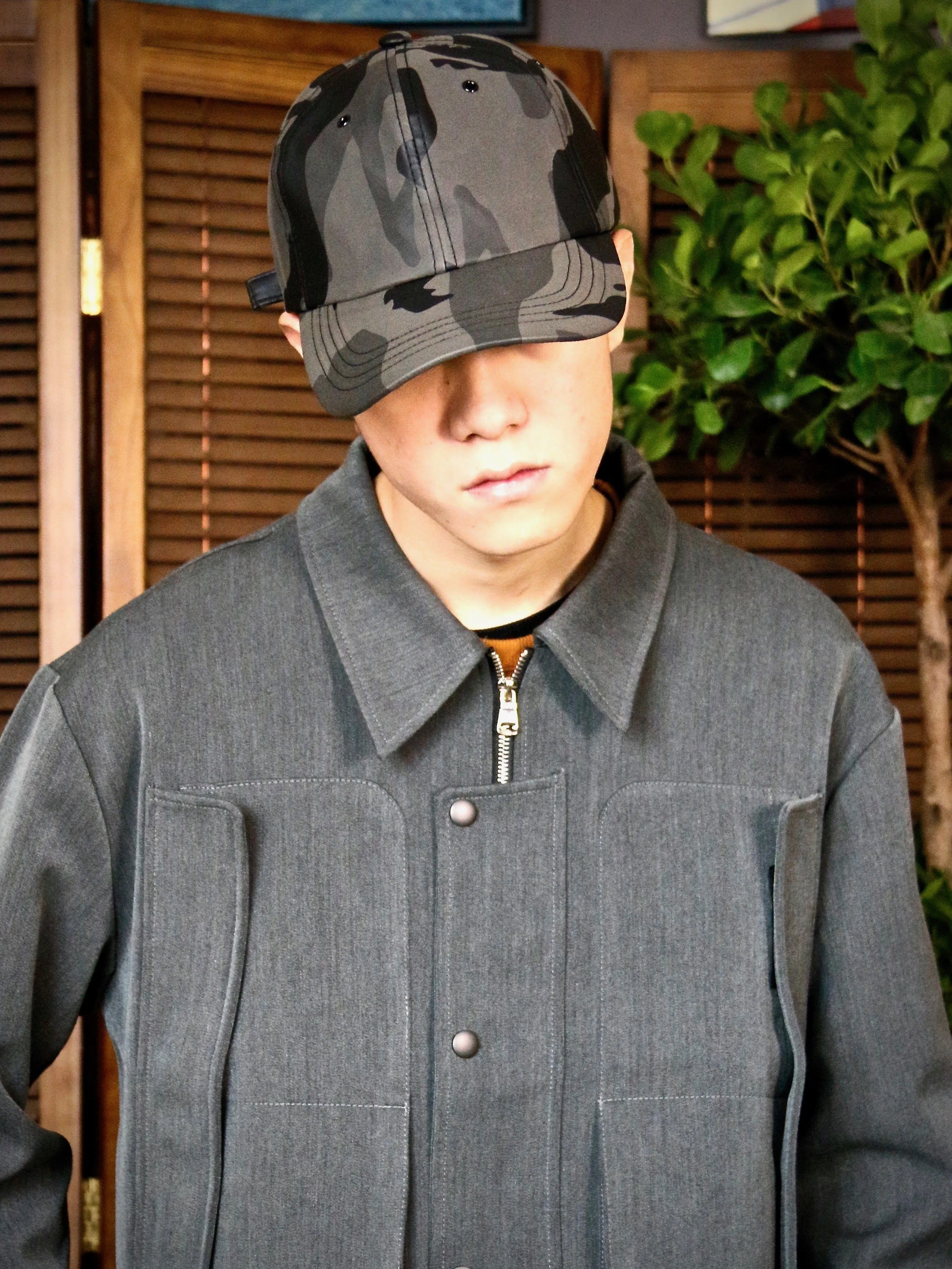 Camouflage-Printed Cap