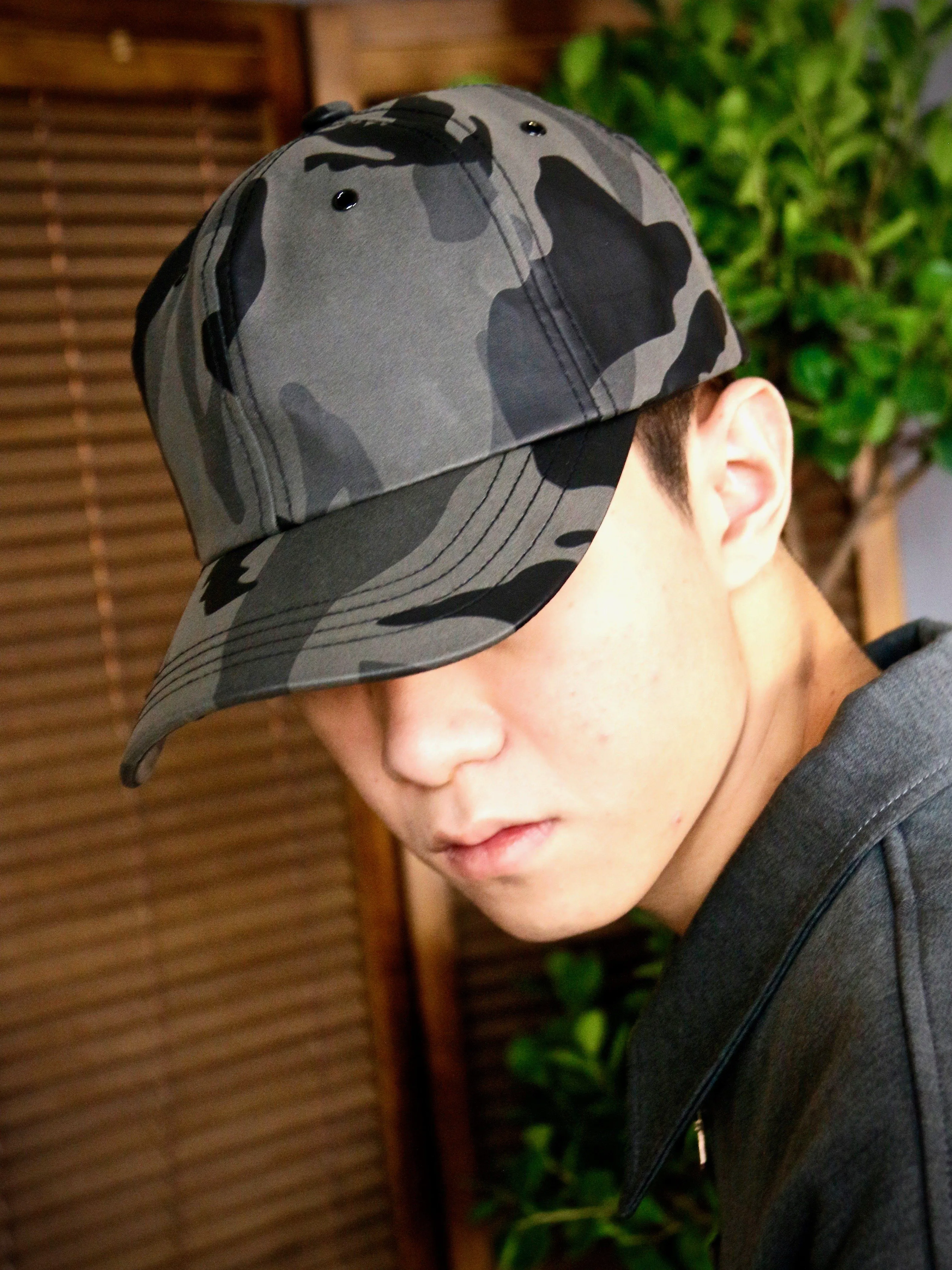 Camouflage-Printed Cap