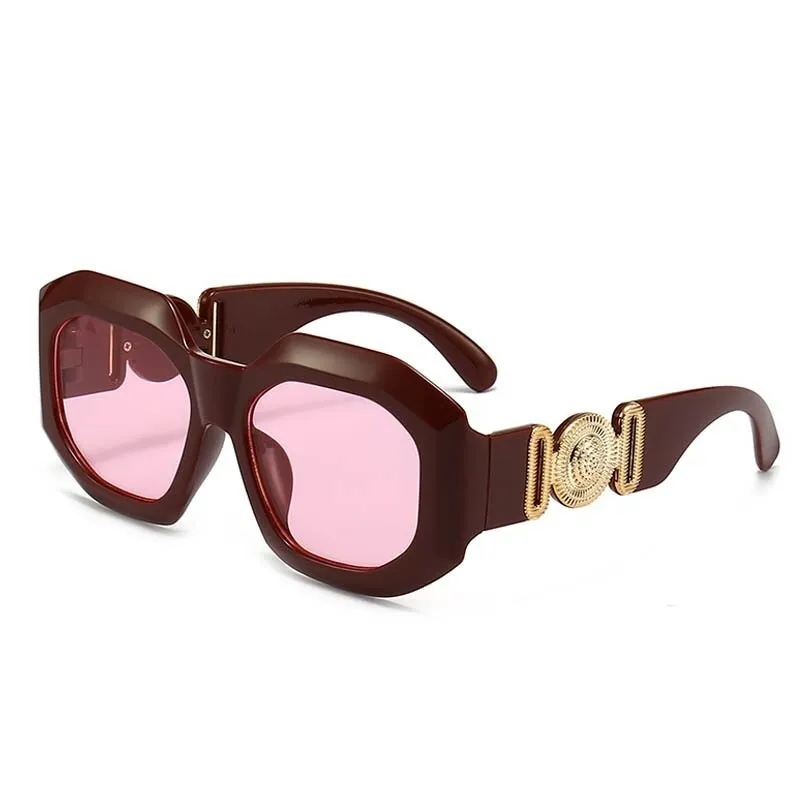 Celebrity Luxury Women Large Square Sunglasses Oversized Shades Eyewear Female Blue Pink Sun Glasses Men oculos