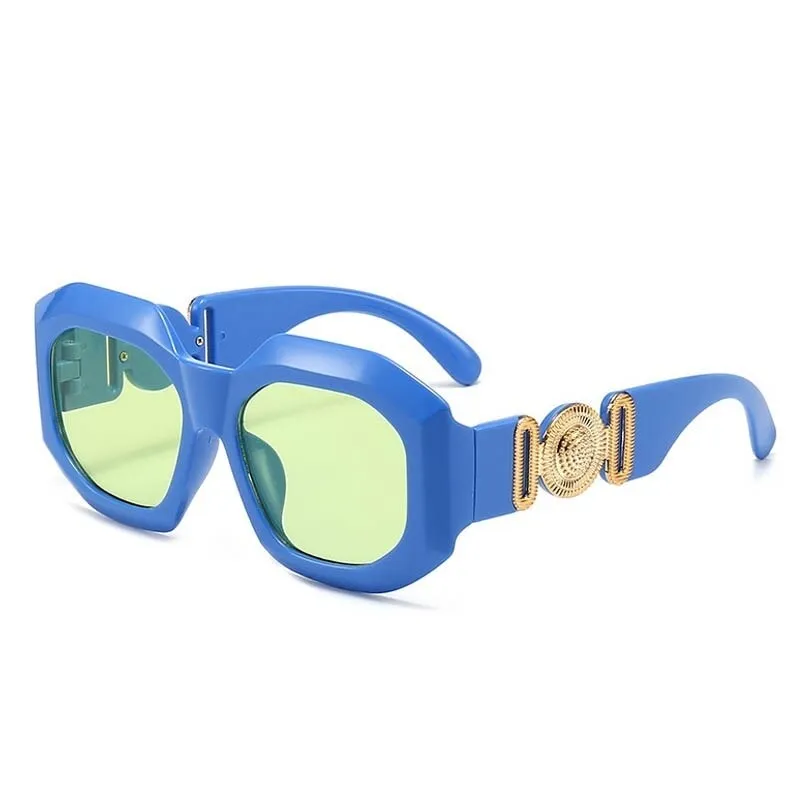 Celebrity Luxury Women Large Square Sunglasses Oversized Shades Eyewear Female Blue Pink Sun Glasses Men oculos