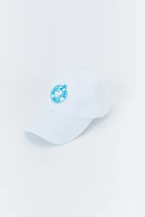 Circle Patch Ball Cap_White