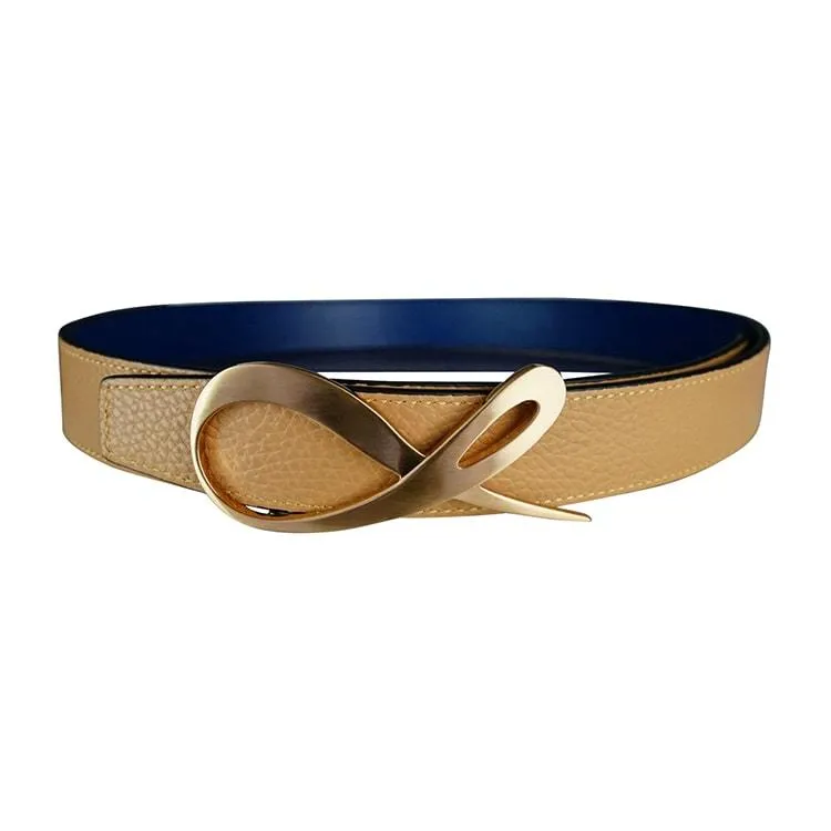 Cobalt Latte Rose Gold Belt