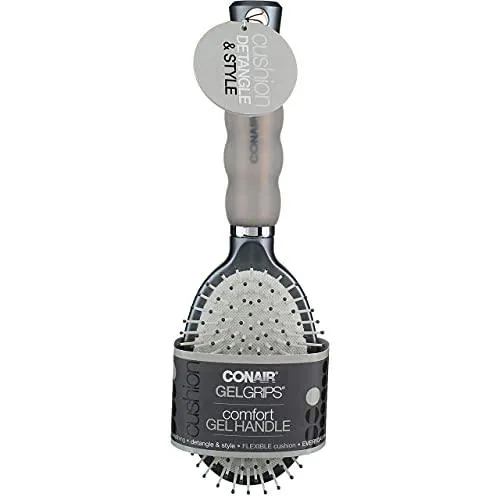 Conair, Gel Grips Paddle Hair Brush, Comfort Gel Handle 1 pcs
