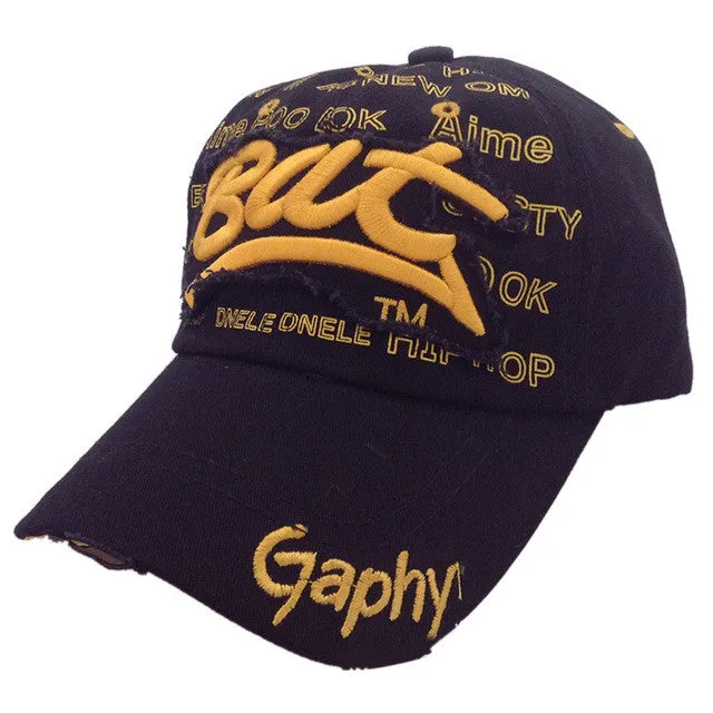Cotton Mens "Bat" Baseball Cap
