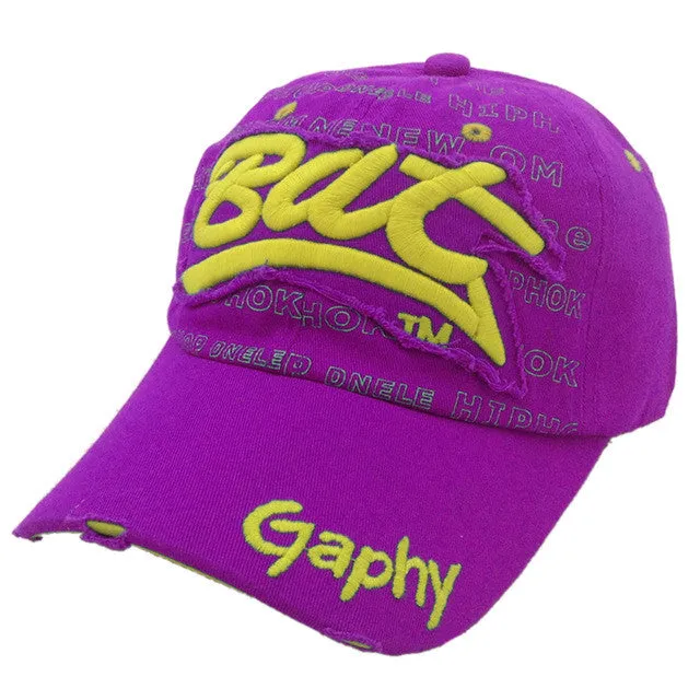 Cotton Mens "Bat" Baseball Cap
