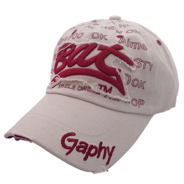 Cotton Mens "Bat" Baseball Cap