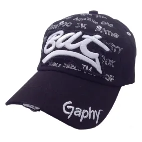 Cotton Mens "Bat" Baseball Cap