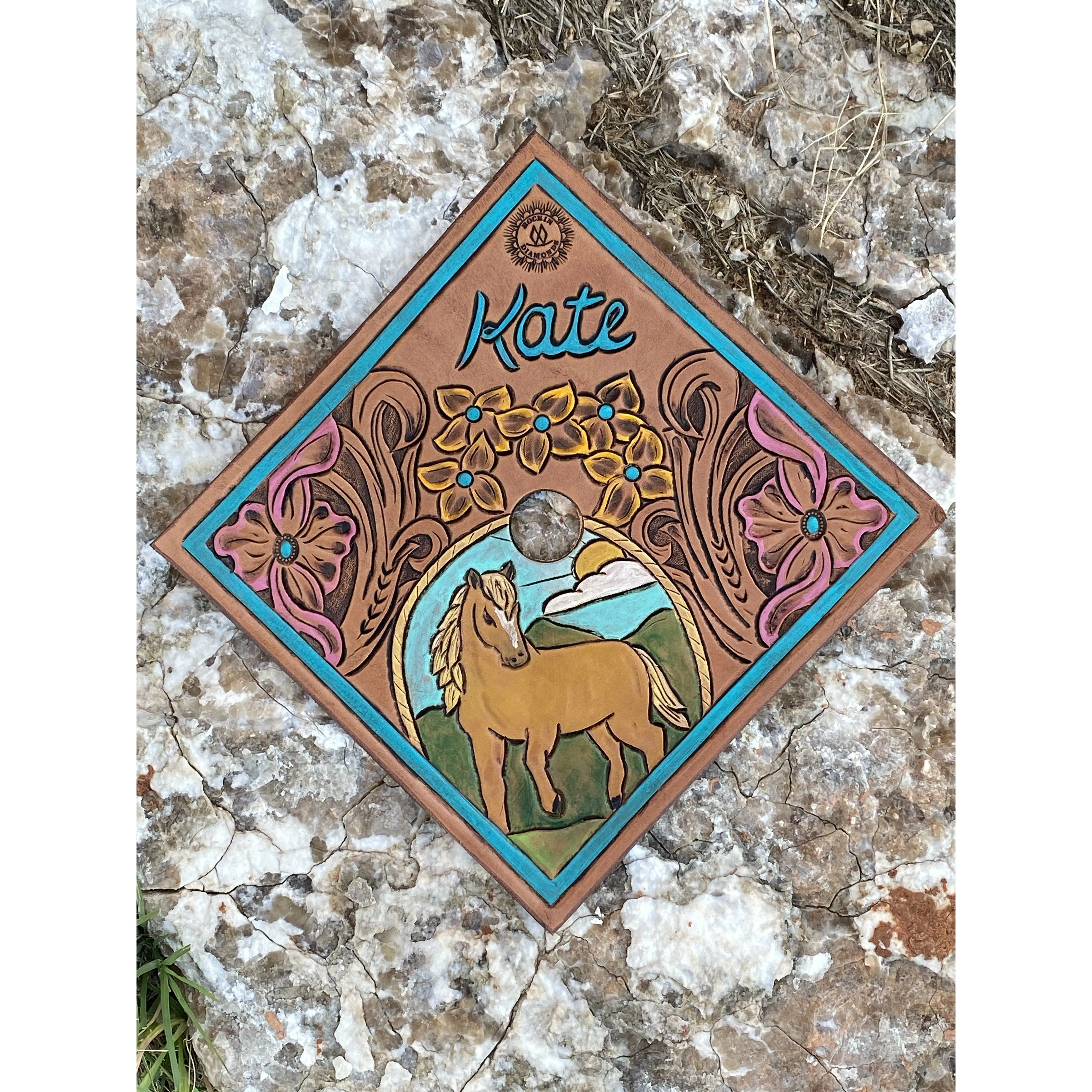Custom graduation cap toppers