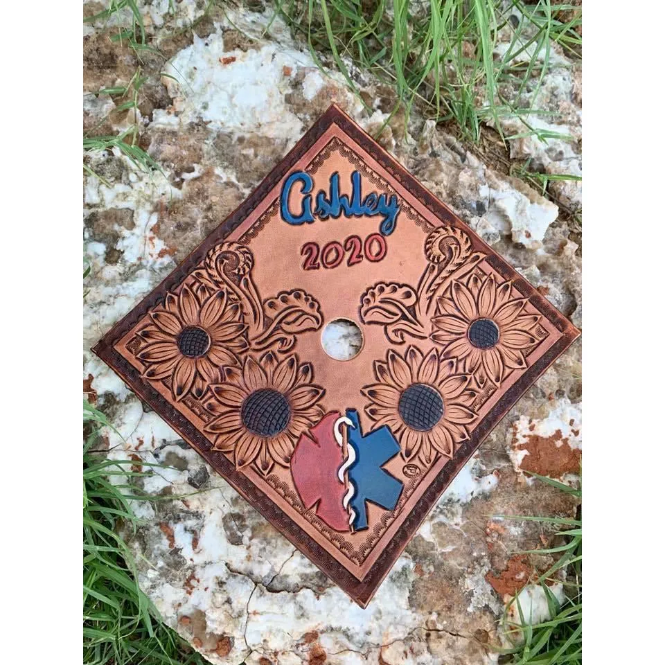 Custom graduation cap toppers