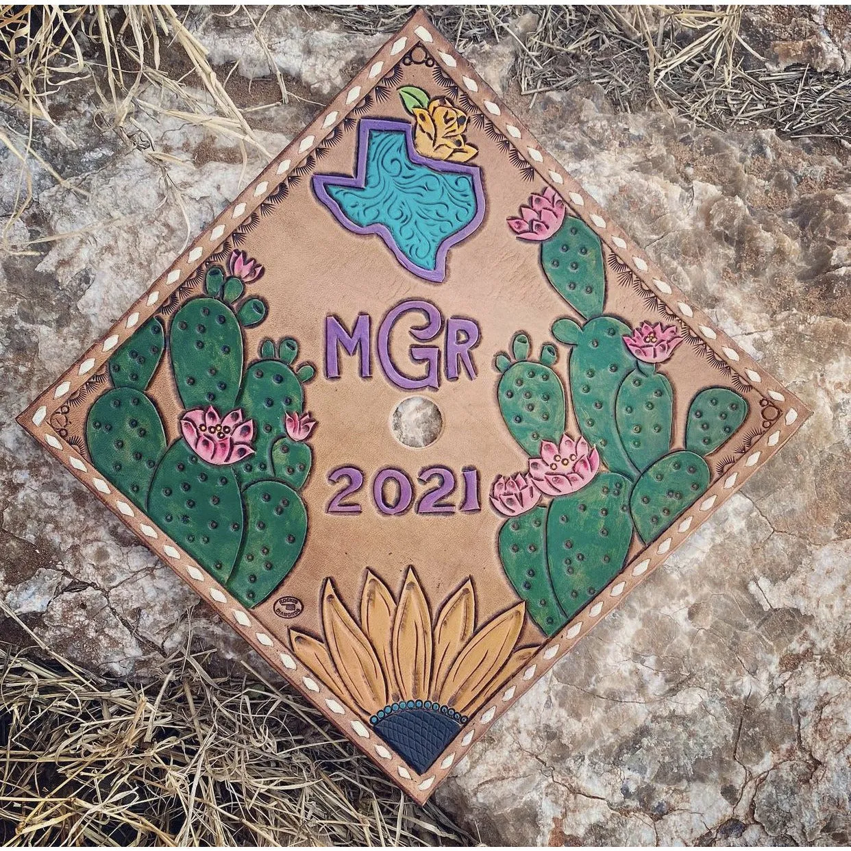 Custom graduation cap toppers