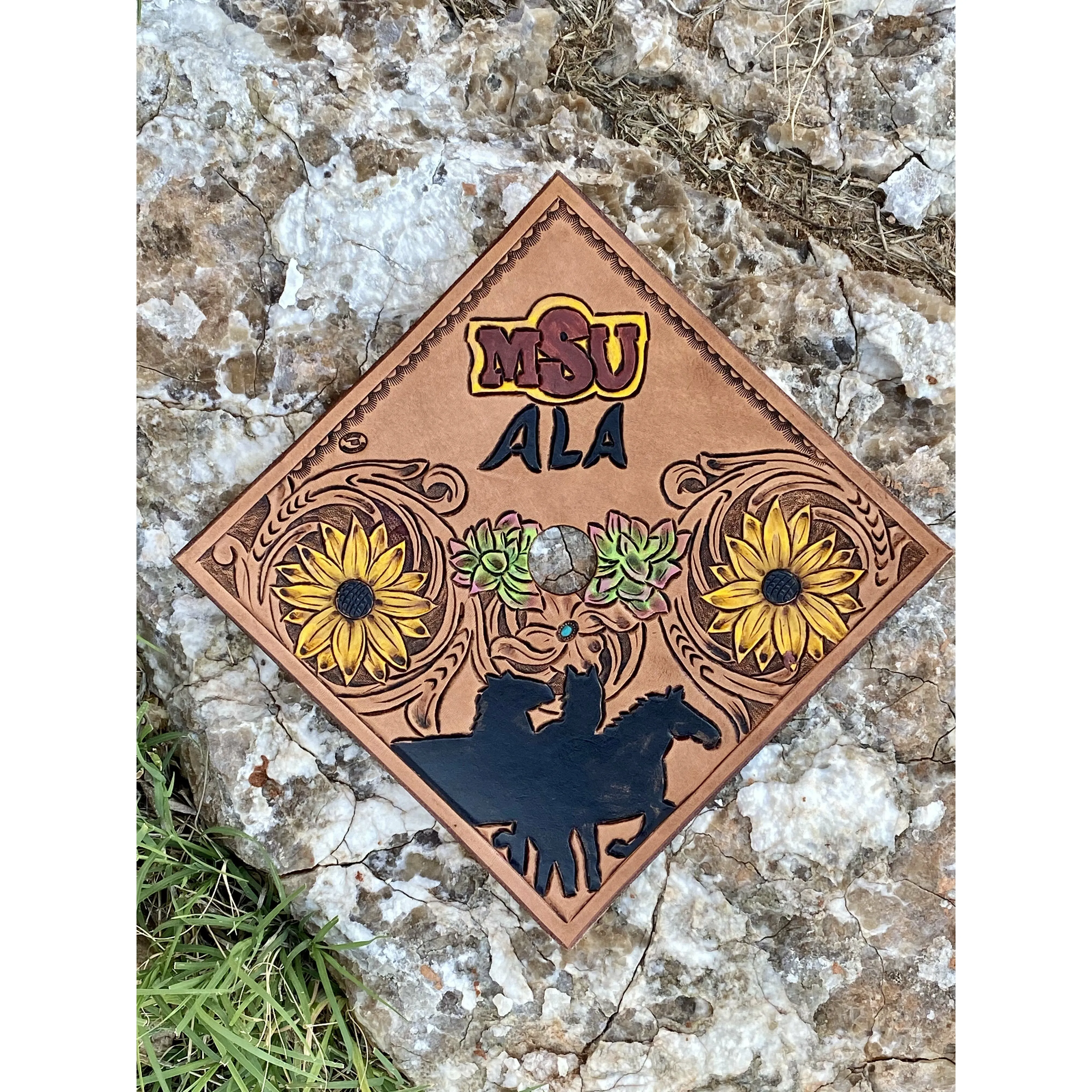 Custom graduation cap toppers
