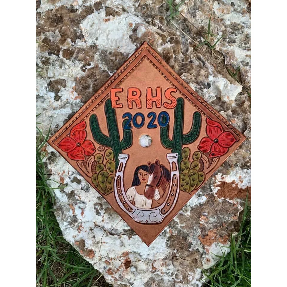 Custom graduation cap toppers